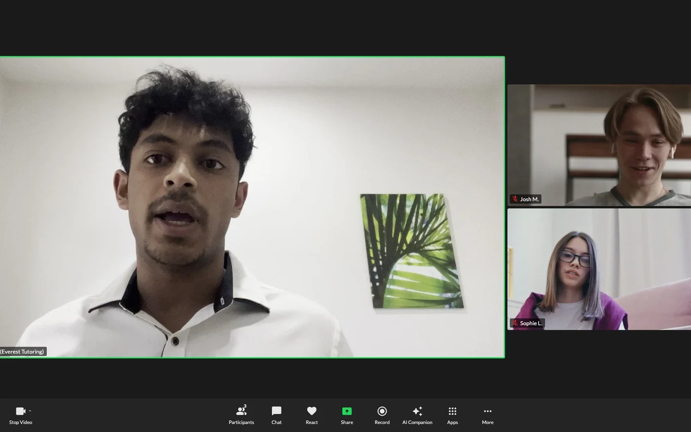 Live classes and same-day recordings in the Everest interview portal