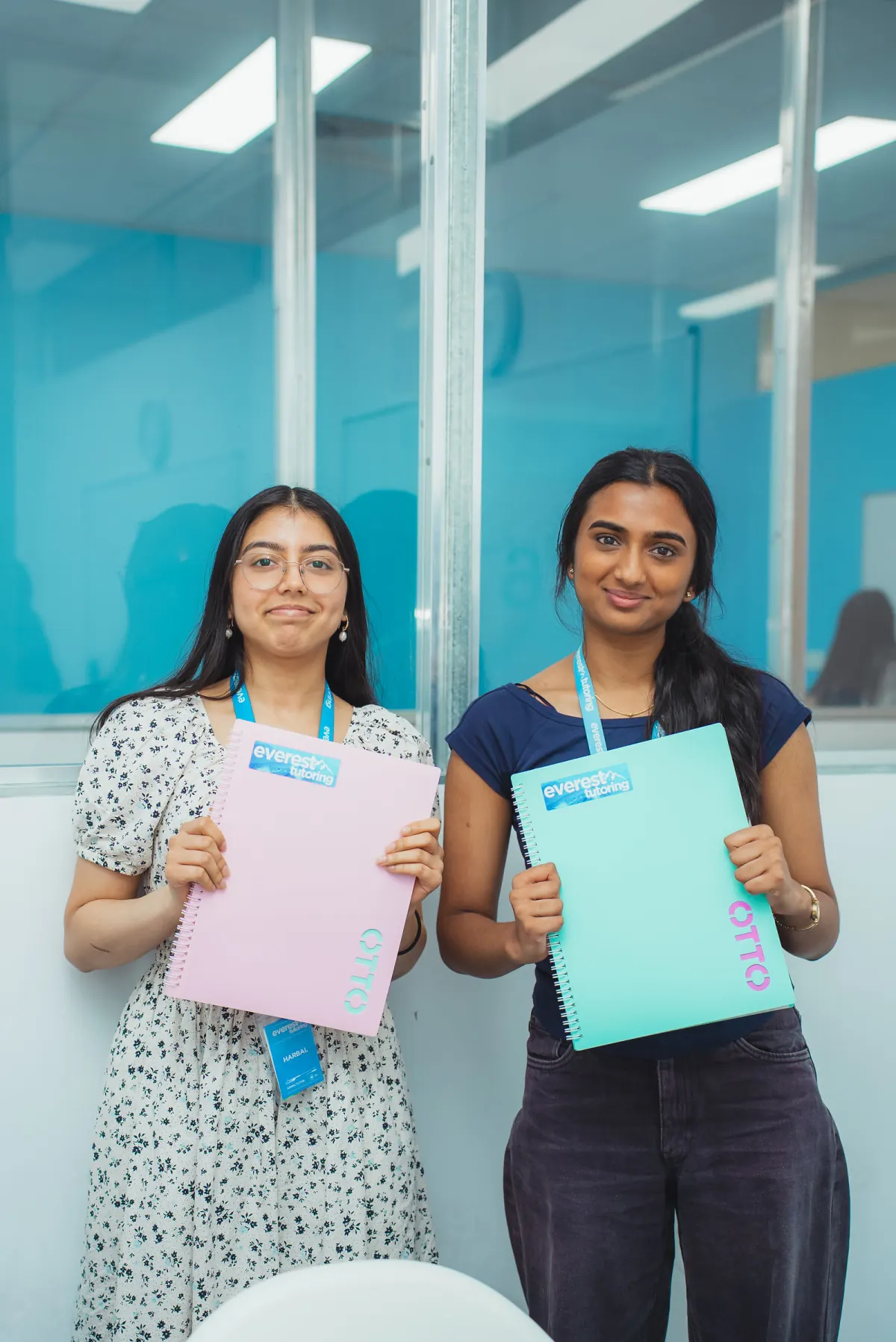 Printed Everest revision booklets handed out by the tutors